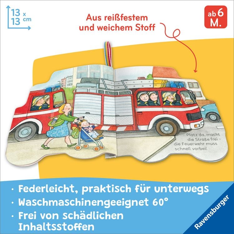 Produktbild: Mein Knuddel-Knautsch-Buch: Meine Feuerwehr