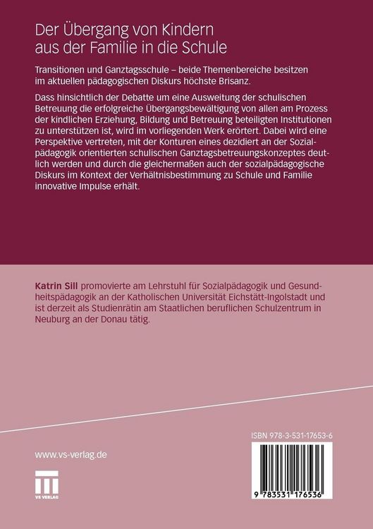 Produktbild: Der &Uuml;bergang von Kindern aus der Familie in die Schule