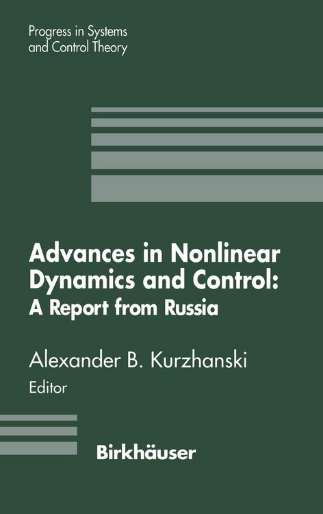 Produktbild: Advances in Nonlinear Dynamics and Control