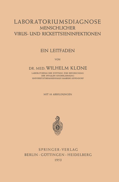 Produktbild: Laboratoriumsdiagnose Menschlicher Virus- und Rickettsieninfektionen