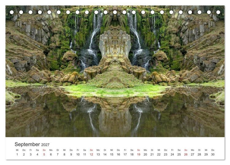 Produktbild: Spiegelwelten - Natur anders sehen (Tischkalender 2027 DIN A5 quer), CALVENDO Monatskalender