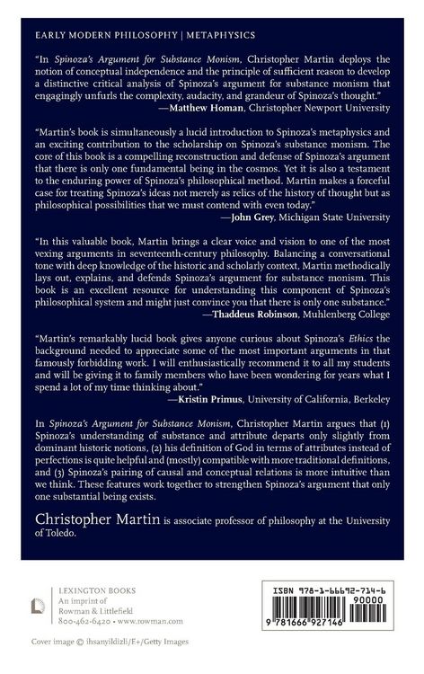 Produktbild: Spinoza's Argument for Substance Monism