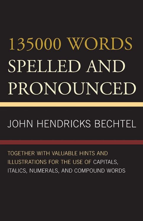 Produktbild: 135000 Words Spelled and Pronounced
