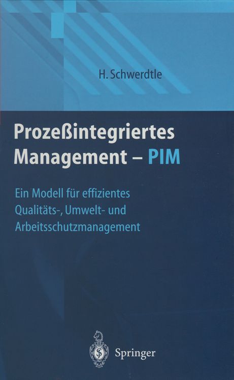 Produktbild: Proze&szlig;integriertes Management &mdash; PIM