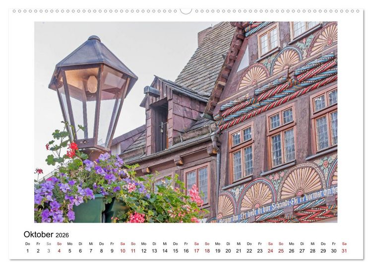 Produktbild: Faszination Fachwerk - an Weser und Ilme (Wandkalender 2026 DIN A2 quer), CALVENDO Monatskalender