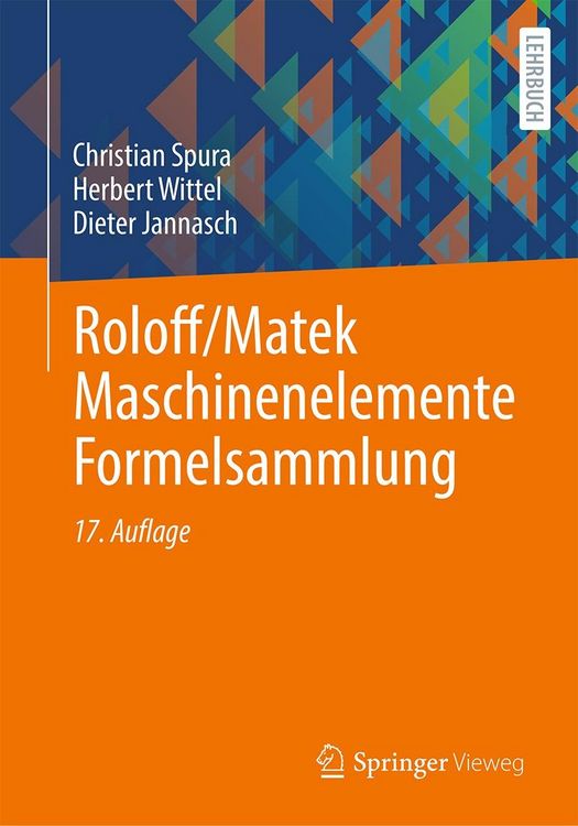 Produktbild: Roloff/Matek Maschinenelemente Formelsammlung