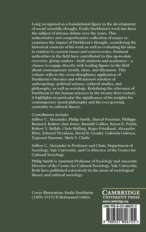 Produktbild: The Cambridge Companion to Durkheim