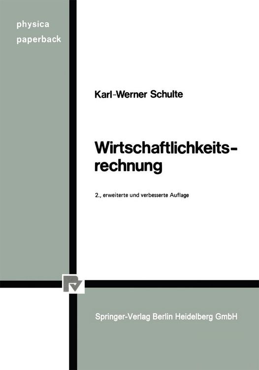 Produktbild: Wirtschaftlichkeitsrechnung