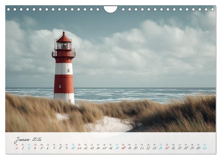 Produktbild: W&auml;chter der K&uuml;ste (Wandkalender 2026 DIN A4 quer), CALVENDO Monatskalender