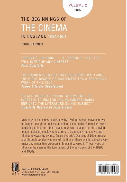Produktbild: The Beginnings Of The Cinema In England,1894-1901