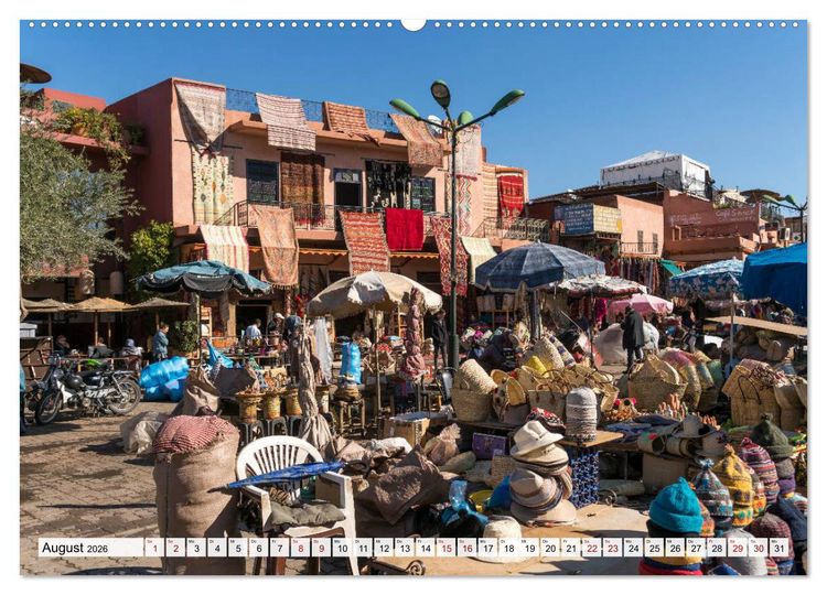Produktbild: Marokko - Marrakesch (hochwertiger Premium Wandkalender 2026 DIN A2 quer), Kunstdruck in Hochglanz