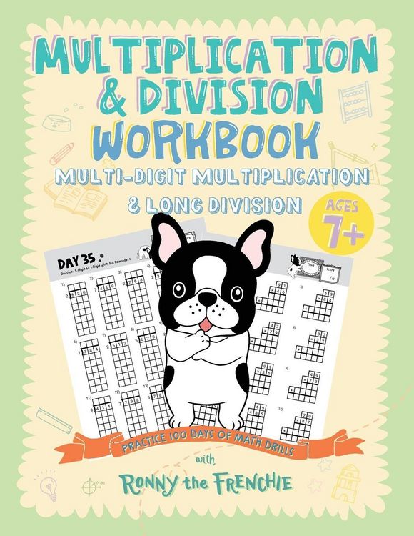 Produktbild: Multiplication & Division Workbook - Multi-Digit Multiplication & Long Division