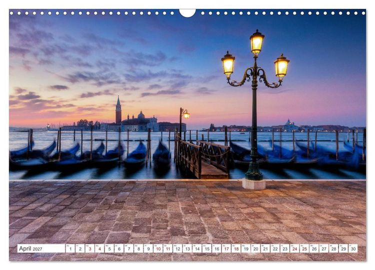 Produktbild: Venedig und Burano - Lagunenstadt und bunte H&auml;user (Wandkalender 2027 DIN A3 quer), CALVENDO Monatskalender
