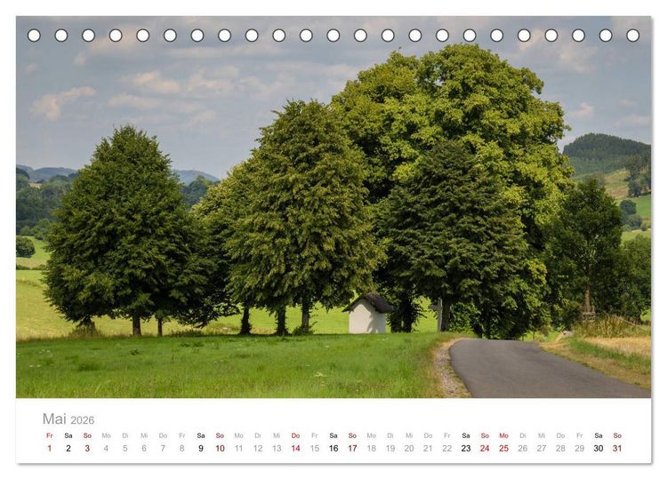 Produktbild: Sch&ouml;nes Sauerland (Tischkalender 2026 DIN A5 quer), CALVENDO Monatskalender