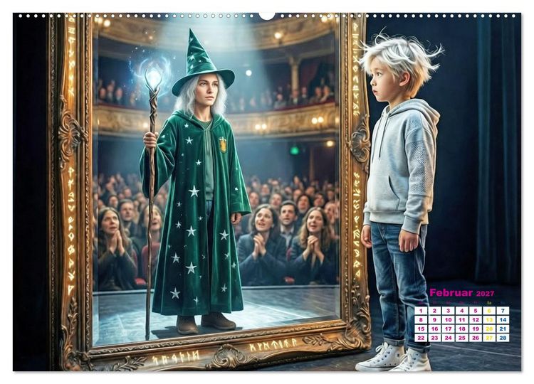 Produktbild: Zukunft im Spiegelbild - Tr&auml;ume ver&auml;ndern sich nicht, sie reifen (hochwertiger Premium Wandkalender 2027 DIN A2 quer), Kunstdruck in Hochglanz