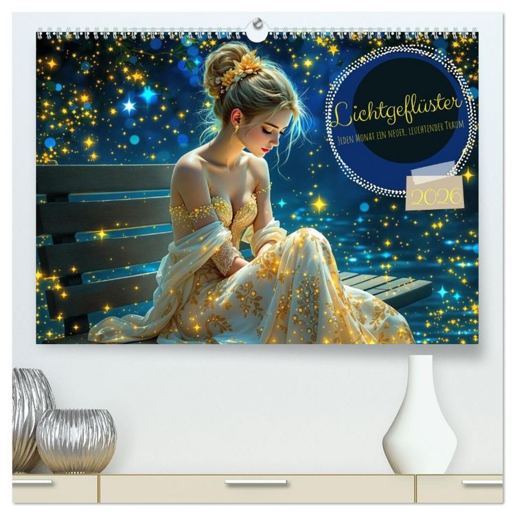 Produktbild: Lichtgefl&uuml;ster (hochwertiger Premium Wandkalender 2026 DIN A2 quer), Kunstdruck in Hochglanz
