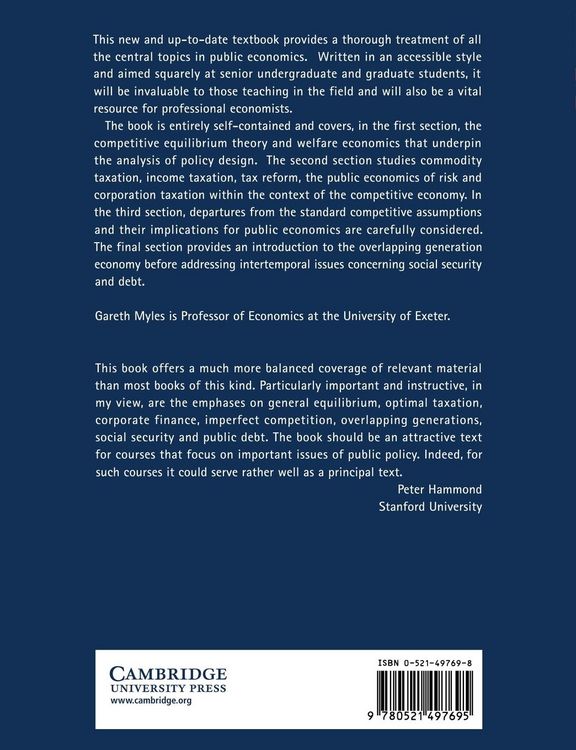 Produktbild: Public Economics