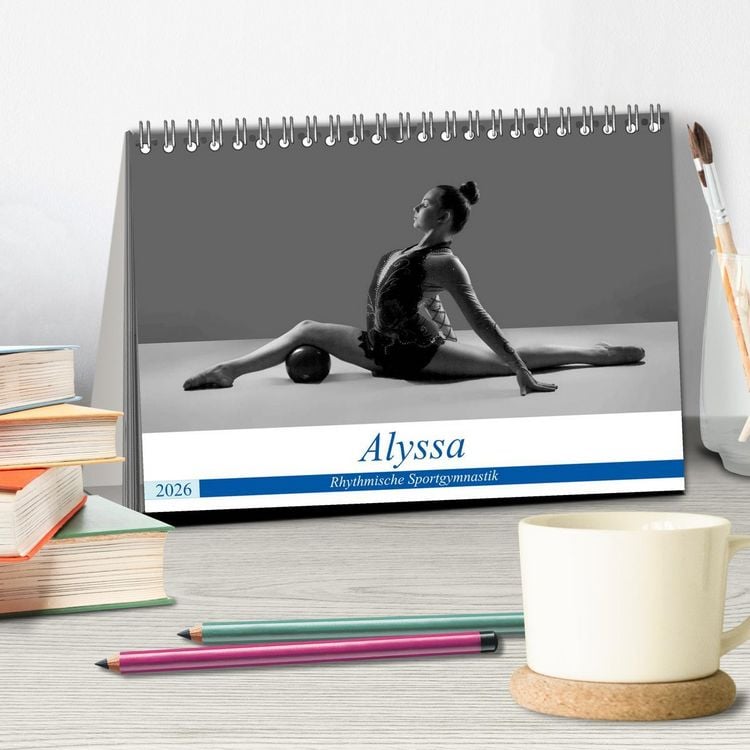 Produktbild: Rhythmisch Sportgymnastik - Alyssa (Tischkalender 2026 DIN A5 quer), CALVENDO Monatskalender