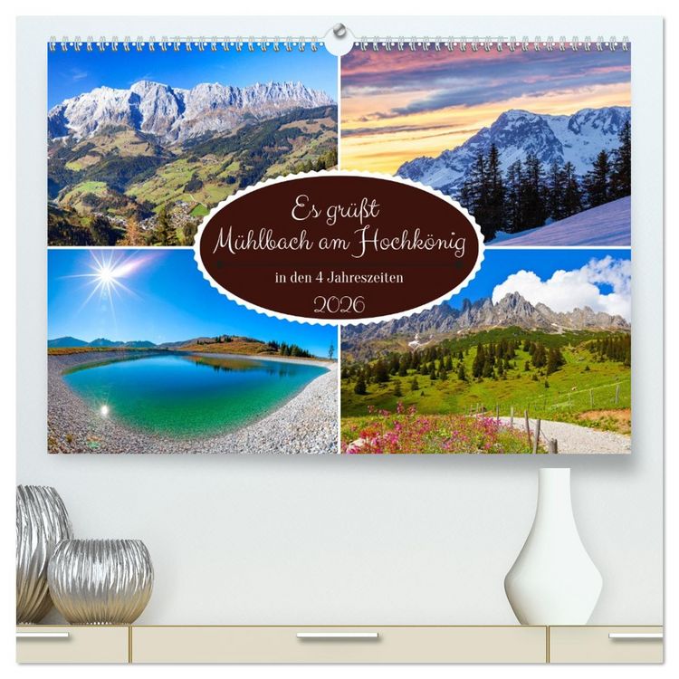 Produktbild: Es gr&uuml;&szlig;t M&uuml;hlbach am Hochk&ouml;nig (hochwertiger Premium Wandkalender 2026 DIN A2 quer), Kunstdruck in Hochglanz