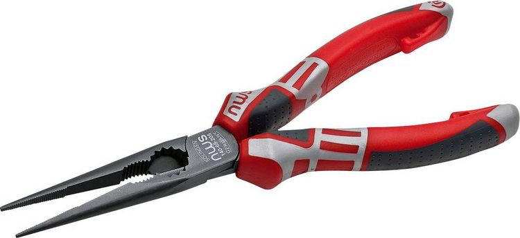 Produktbild: NWS 140-69-205 Werkstatt Flachrundzange Gerade Werkzeugstahl 205mm