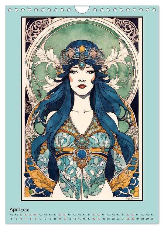 Produktbild: Women's Images of the Belle &Eacute;poque (Wall Calendar 2026 DIN A4 portrait), CALVENDO 12 Month Wall Calendar