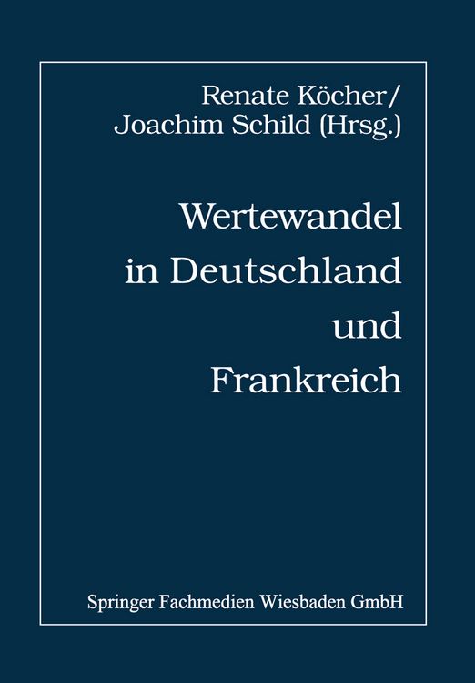 Produktbild: Wertewandel in Deutschland und Frankreich