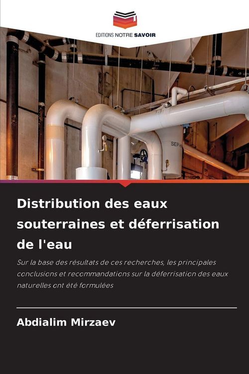 Produktbild: Distribution des eaux souterraines et d&eacute;ferrisation de l'eau