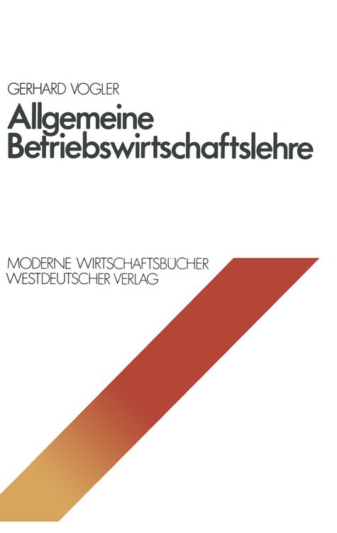 Produktbild: Allgemeine Betriebswirtschaftslehre