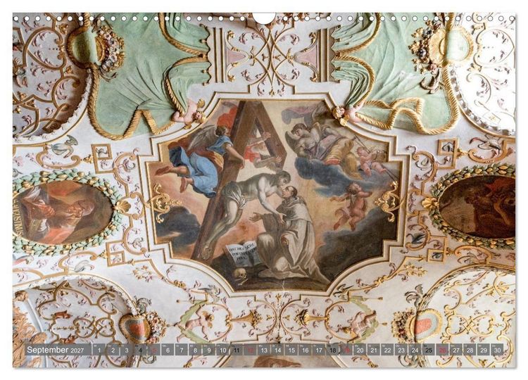 Produktbild: Kloster Waldsassen Stiftsbibliothek (Wandkalender 2027 DIN A3 quer), CALVENDO Monatskalender