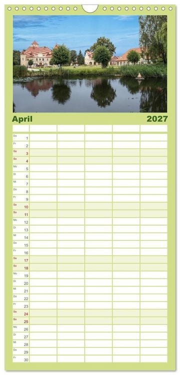 Produktbild: Familienplaner 2027 - Das idyllische Usedom mit 5 Spalten (Wandkalender, 21 x 45 cm) CALVENDO