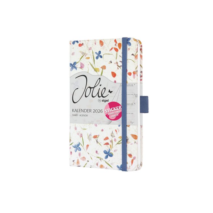 Produktbild: SIGEL J6306 Wochenkalender Jolie 2026, ca. A6, beige, violett