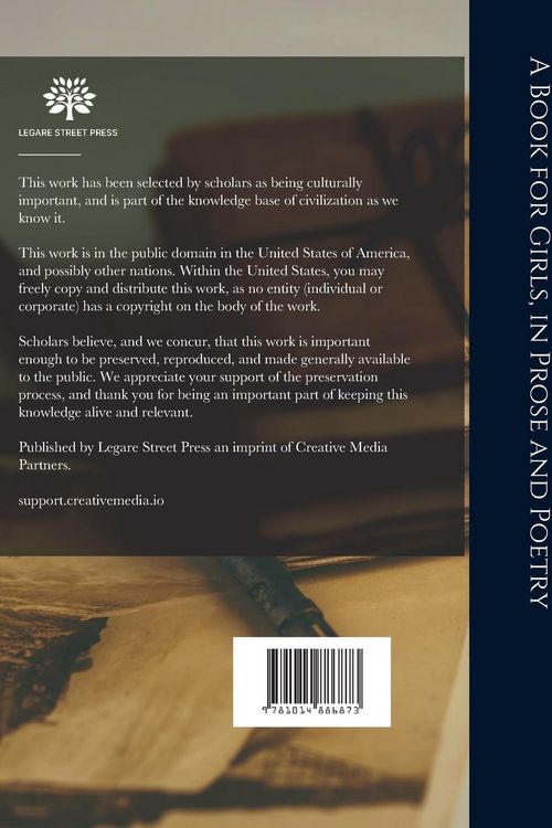 Produktbild: A Book for Girls, in Prose and Poetry