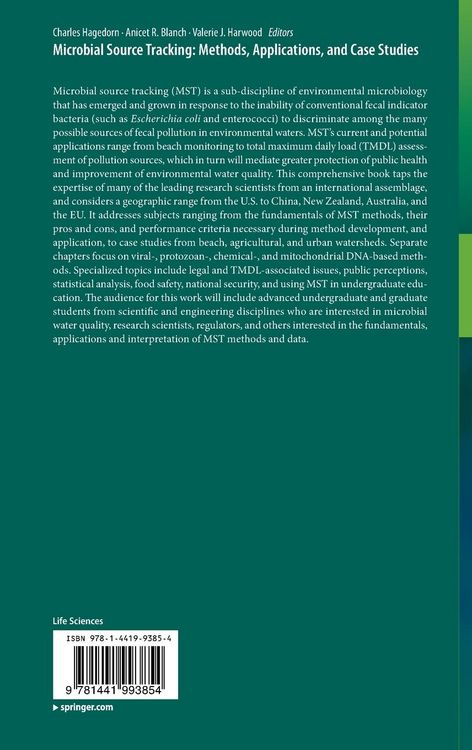Produktbild: Microbial Source Tracking: Methods, Applications, and Case Studies