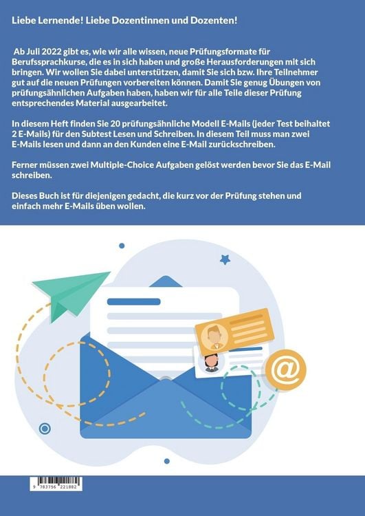 Produktbild: Lesen und Schreiben von E-MAILS und Multiple Choice Aufgaben