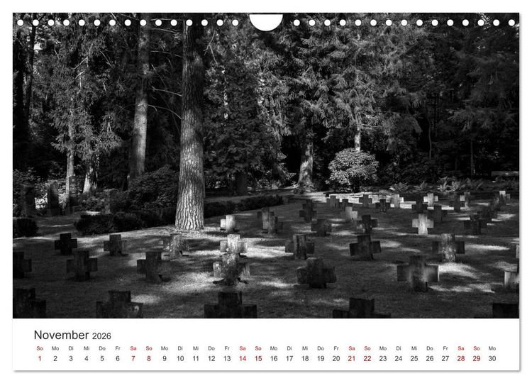Produktbild: Wachgek&uuml;sst - Vom Zauber der Vergangenheit - S&uuml;dwestkirchhof Stahnsdorf (Wandkalender 2026 DIN A4 quer), CALVENDO Monatskalender