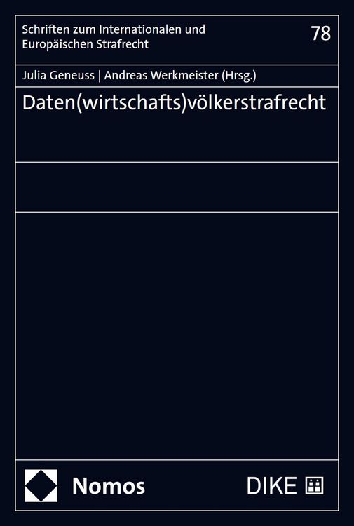 Produktbild: Daten(wirtschafts)v&ouml;lkerstrafrecht