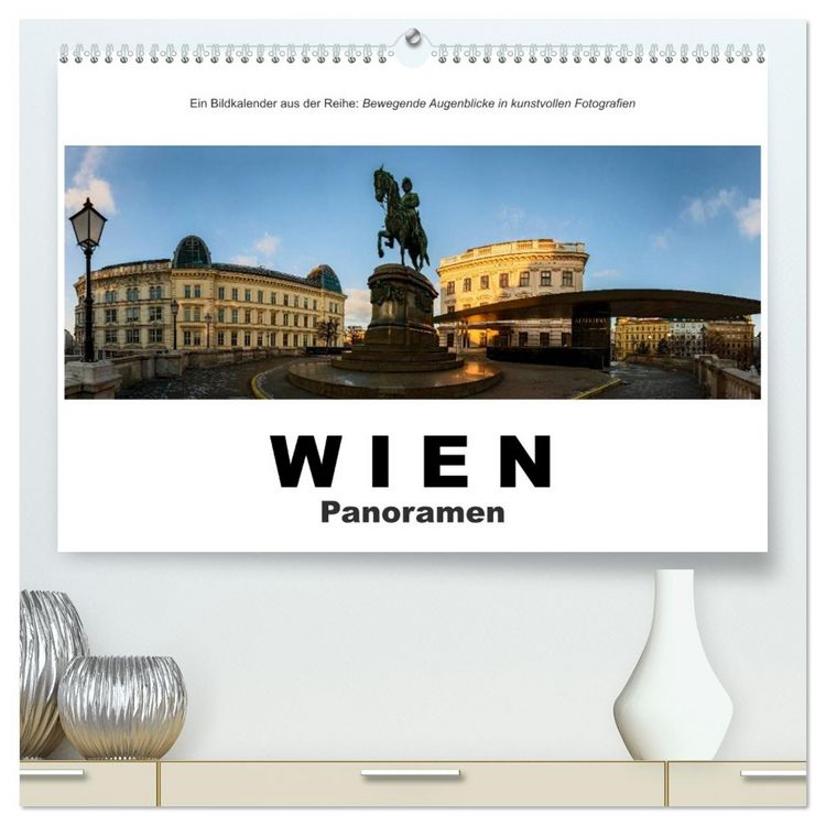Produktbild: Wien Panoramen (hochwertiger Premium Wandkalender 2026 DIN A2 quer), Kunstdruck in Hochglanz
