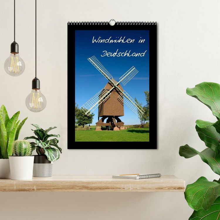 Produktbild: Windm&uuml;hlen in Deutschland (Wandkalender 2026 DIN A3 hoch), CALVENDO Monatskalender