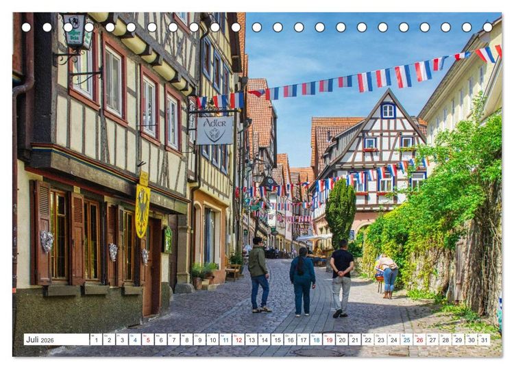 Produktbild: Bad Wimpfen - Kurstadt am Neckar (Tischkalender 2026 DIN A5 quer), CALVENDO Monatskalender