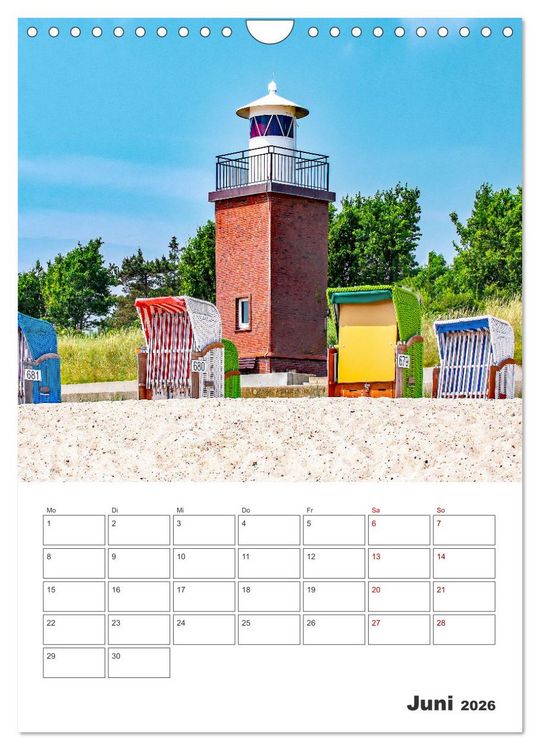 Produktbild: Insel F&ouml;hr - Urlaubsplaner (Wandkalender 2026 DIN A4 hoch), CALVENDO Monatskalender
