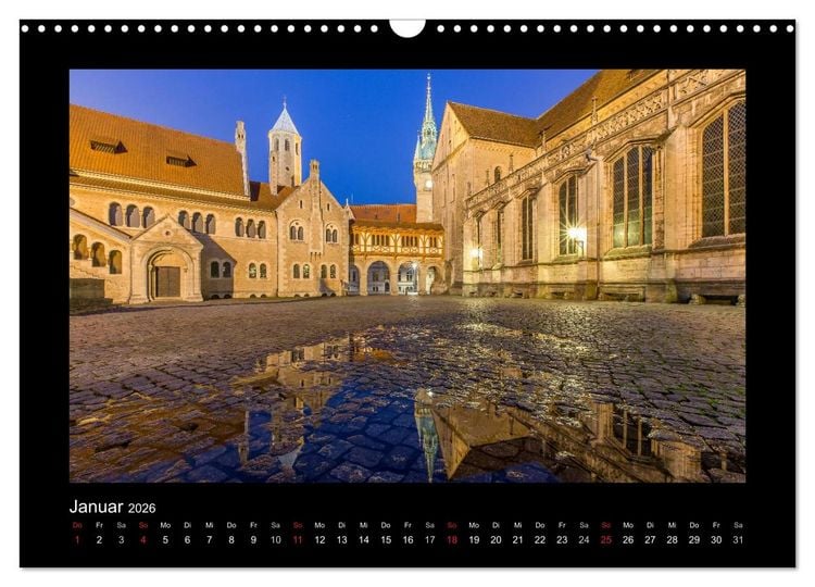 Produktbild: BRAUNSCHWEIG - Abendliche Impressionen (Wandkalender 2026 DIN A3 quer), CALVENDO Monatskalender
