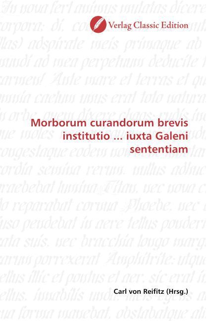 Produktbild: Morborum curandorum brevis institutio ... iuxta Galeni sente