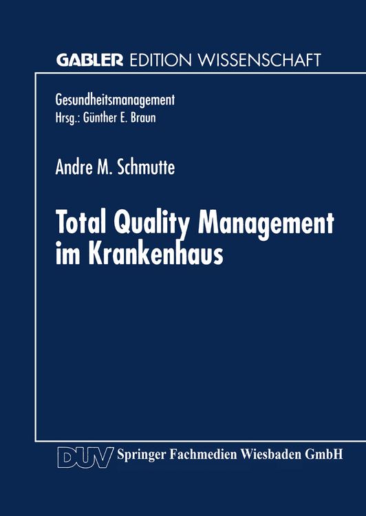 Produktbild: Total Quality Management im Krankenhaus