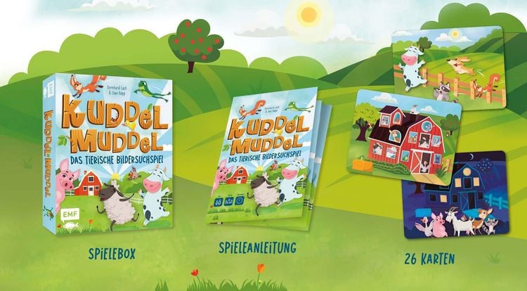 Produktbild: Kartenspiel: Kuddelmuddel &ndash; Das tierische Bildersuchspiel ab 5 Jahren
