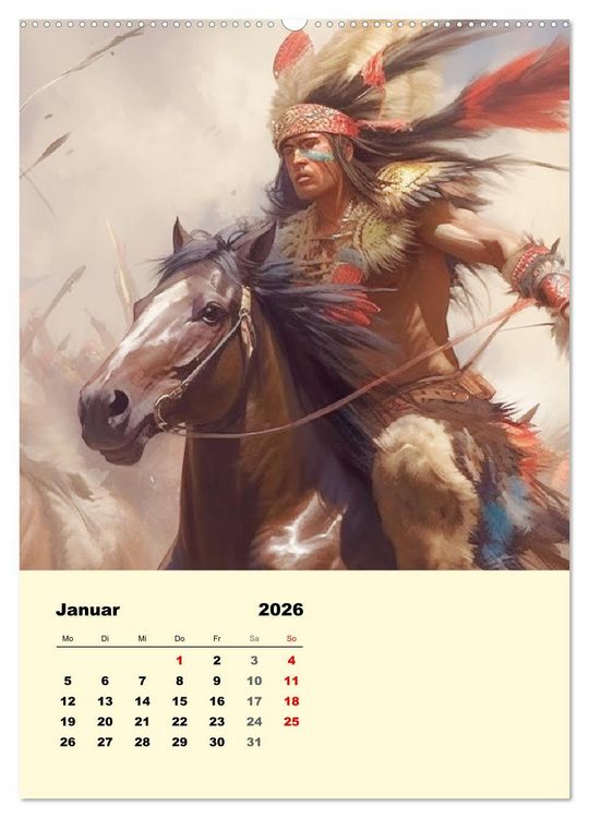 Produktbild: Indian Fantasy (hochwertiger Premium Wandkalender 2026 DIN A2 hoch), Kunstdruck in Hochglanz