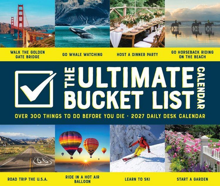 Produktbild: The Ultimate Bucket List Calendar 2027 5.4 X 6.2 Box Calendar