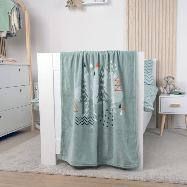 Produktbild: Babybest&reg; 1440270014 - Nordic Forest Microfaserflausch-Decke, 75 x 100 cm, 100% Polyester