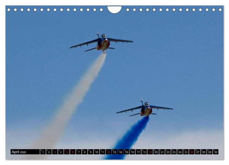 Produktbild: Augenblicke in der Luft: Patrouille de France (Wandkalender 2026 DIN A4 quer), CALVENDO Monatskalender