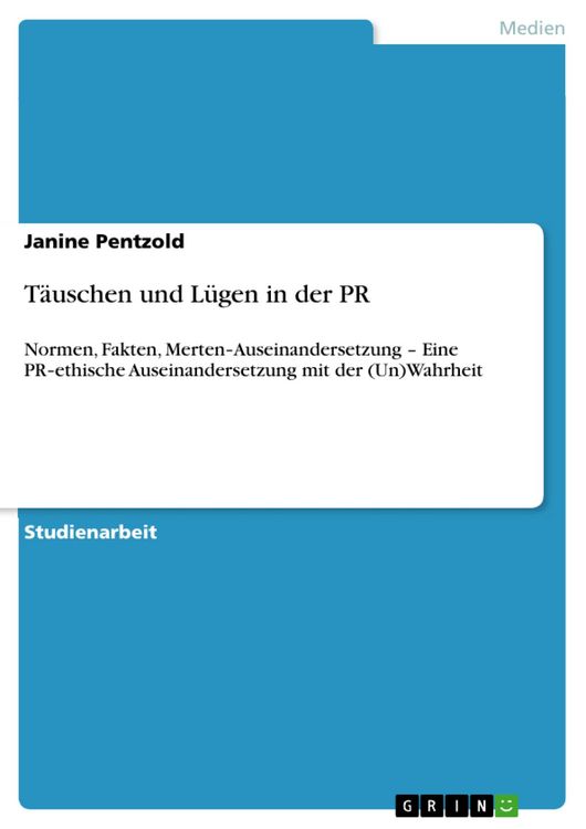 Produktbild: T&auml;uschen und L&uuml;gen in der PR