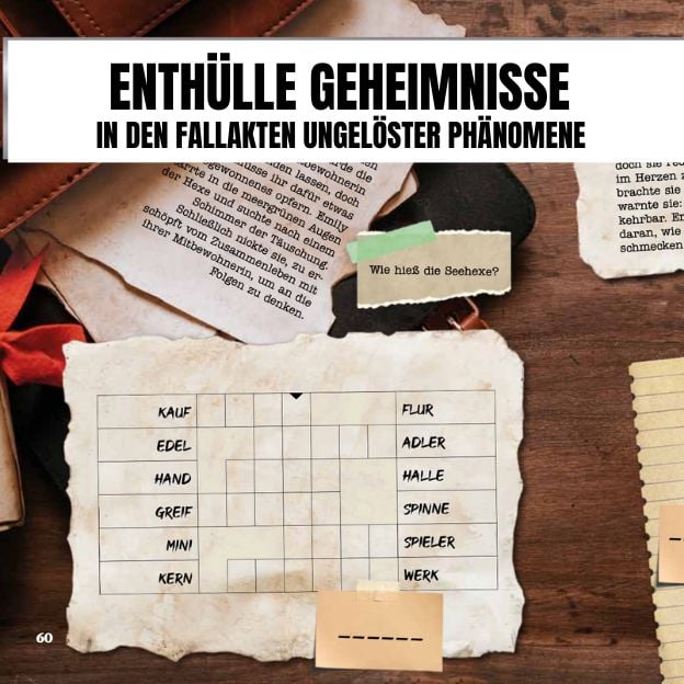 Produktbild: Das paranormale R&auml;tselbuch &ndash; 10 Stories zum Gruseln und R&auml;tseln
